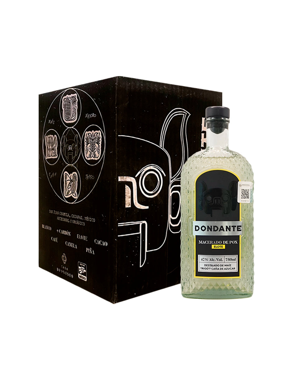 Pack de 6 Pox DonDante macerado elote 750 ml 42º